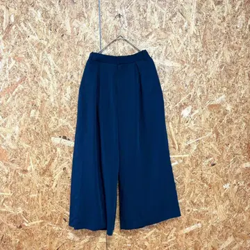 클리어 임프레션 와이드 팬츠 심플 네이비 여성용