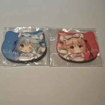 시라타마코 복숭아콩 코마모치 코보네 밀크 캔뱃지 묶음 판매