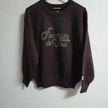 Java 사가라 자수풍 로고 니트