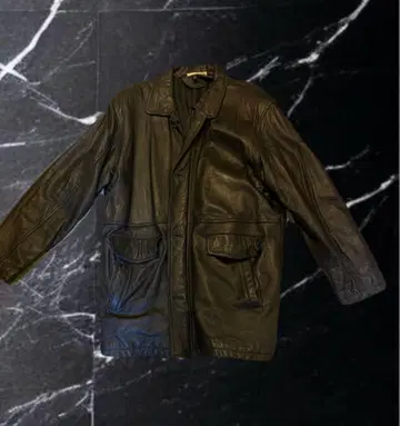 데브라 마틴 블랙 가죽 자켓 XL 미들 기장