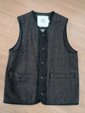 워크 노트 워크 체크 무늬 남성용 베스트