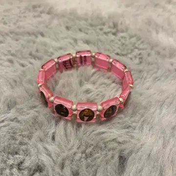 bazo1199 Forever 27club bracelet 클리어 핑크