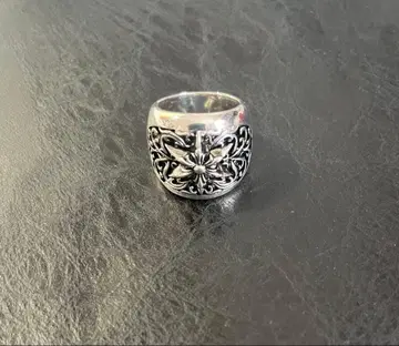 육망성 플라워 반지 중후 925 각인 있음