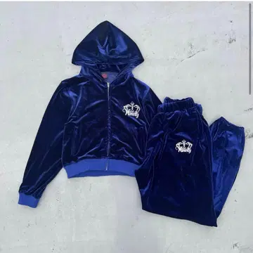 9090girl Tiara Logo Velor Hoodie 셋업