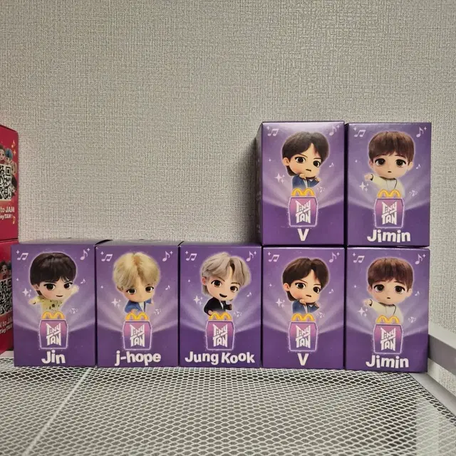 방탄소년단 TinyTAN 맥도날드 콜라보 피규어