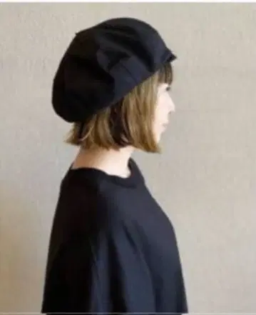 미사용 새상품 TERRE 테르 BERET 블랙 58