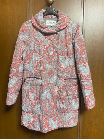 EL MIDAS 패턴 무늬 롱 코트 사이즈 11