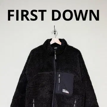 FIRST DOWN 보아 플리스 자켓 FUSE 블랙 복슬복슬 M