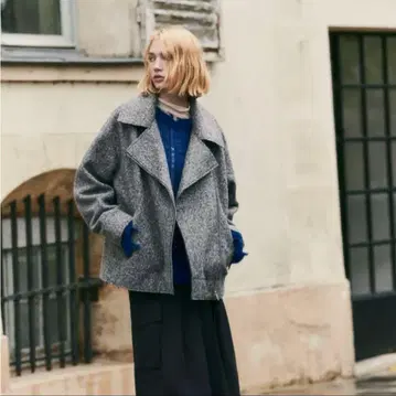 ZARA 부클레 라이더 자켓