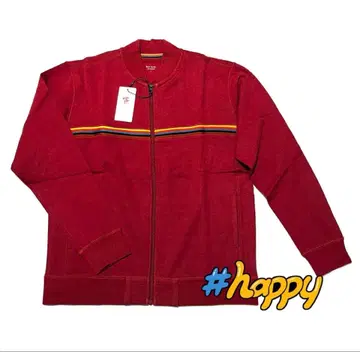 새상품 폴스미스 L 사이즈 긴팔 집업 블루종 레드 7032