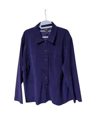 r&k originals 보라색 스웨이드풍 긴팔 셔츠