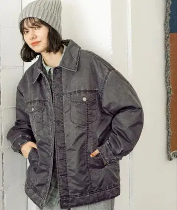 당일 발송! niko and - 스톤 워시 G 충전솜 아우터