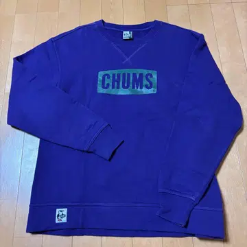 CHUMS 퍼플 맨투맨 M