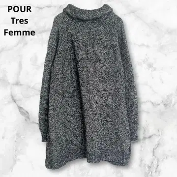 풀르 트레팜 긴팔 니트 스웨터 LL 넉넉한 빅 코튼 혼방