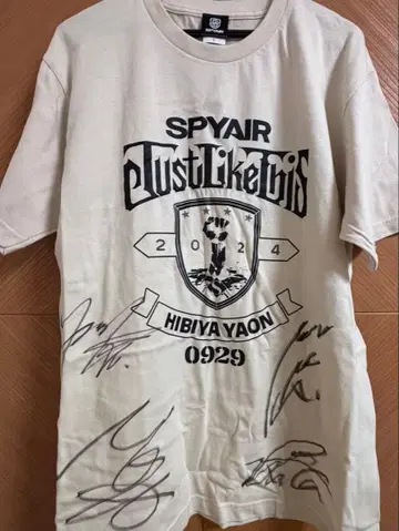 [ 덤 포함 ] SPYAIR 사인 포함 T셔츠