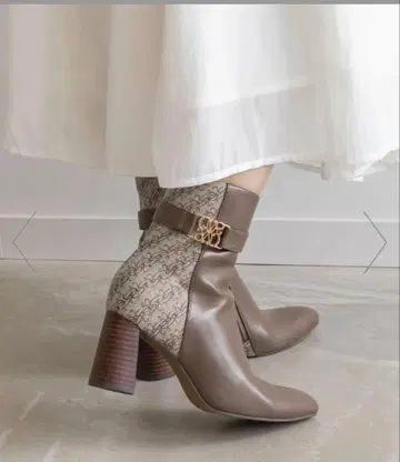 2WAY 모노그램 디자인 숏부츠