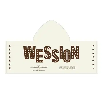 WESSION FESTIVAL 2025 후드 부착 타월