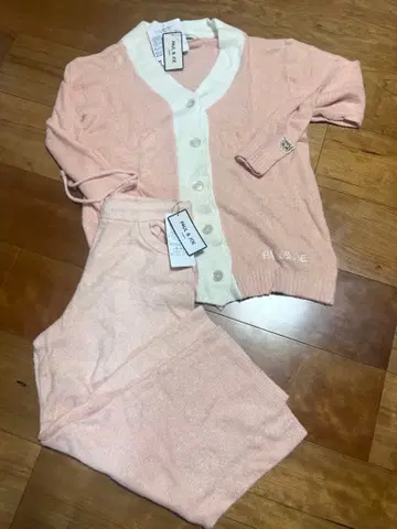 택 포함 새상품 PAUL & JOE 룸웨어 M~L 핑크 상하의