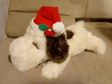 스누피 봉제 인형 크리스마스 모자 포함