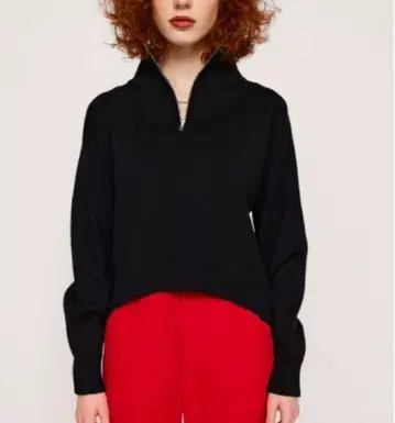 SLY 니트 ZIP UP CROPPED TOPS