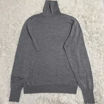 [ 새상품급 ] 존스메들리 터틀넥 니트 L 사이즈 그레이 메리노울