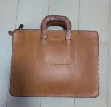 herz 비즈니스백 BW-12 카멜 클러치백 천연 가죽 단종품