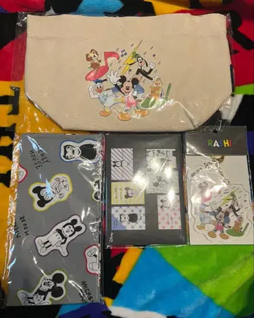 아라시 전시회 미키 토트백 키링 손수건 엽서