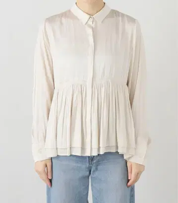 SLOBE IENA 페플럼 티어드 블라우스