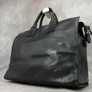 [고품질 /A4 가능] 피치노 비즈니스 백 브리프 케이스 오일 가죽 블랙