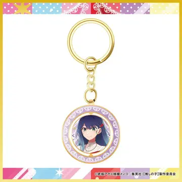 최애의 아이 회전 키링 쿠로카와 아카네