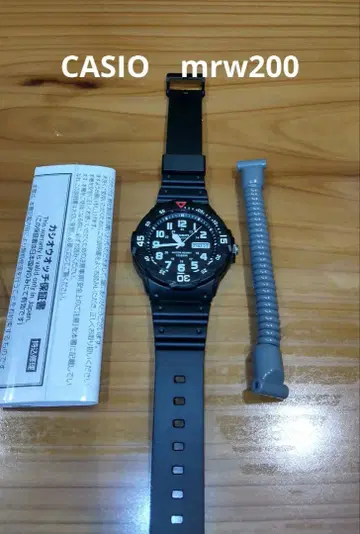 CASIO MRW200 블랙 덤 밴딩 10기압 방수