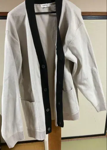 글로벌 워크 아이보리 가디건 XL