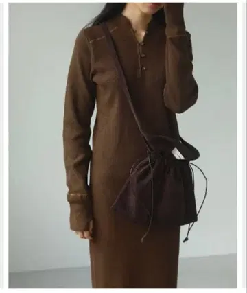 TODAYFUL 스탠드 카라 리브 원피스 38