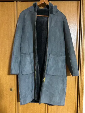 여성용 리버서블 무스탕 코트