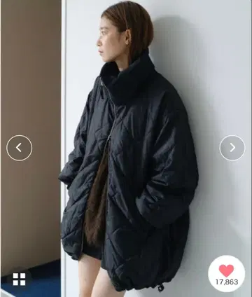 [ 시착만 한 상품 ] Kastane 캔디 슬리브 리버서블 코트 블랙