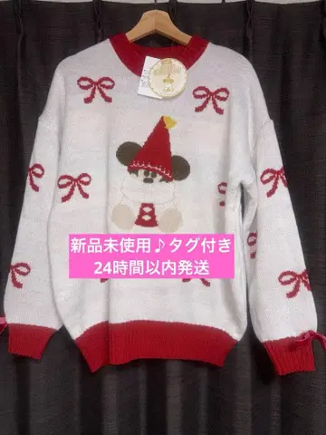릴루리루 스웨터 디즈니 크리스마스 2025 미사용 새상품 택 포함