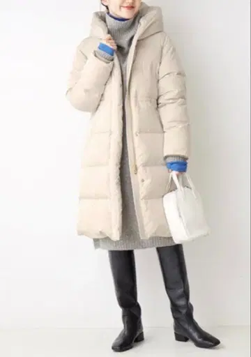 택 포함 새상품 IENA 이에나 다운 숄 후드 코트 40 다운 코트