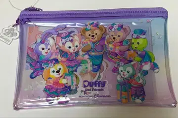 홍콩 디즈니 20주년 더피 프렌즈 파우치 스티커 메모장 세트