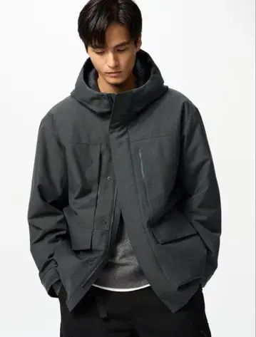 하이브리드 다운 후드티 2024 모델 GRAY 사이즈 S