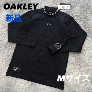 새상품 오클리 모크넥 긴팔 셔츠 티셔츠 블랙 올 패턴 M