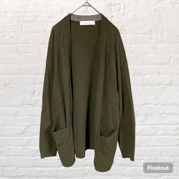 12281 그린 라벨 릴랙싱 가디건 카키 S 작은 사이즈