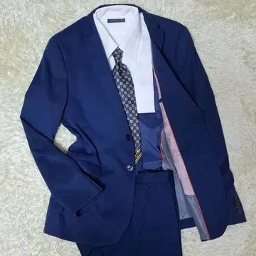 ZARA MAN 수트 셋업 무지 블루 M 사이즈 총 안감 세탁 완료