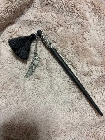 헤어콤 wargo 단종 상품 깃털 태슬 모티브 목축비녀