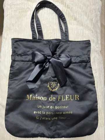 [ Maison de FLEUR ] 리본 포함 토트백