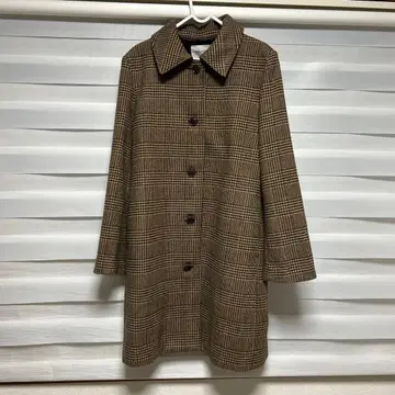 MOUSSY 체크 무늬 롱 코트 사이즈 1