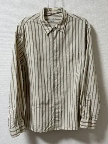 Steven Alan 19SS 스트라이프 패턴 코튼 린넨 버튼 셔츠