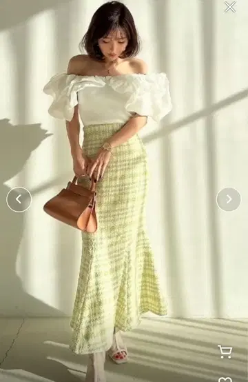 [ 익명 배송 ] 스프링 트위드 머메이드 스커트 에이미