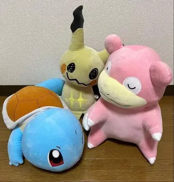 포켓몬 봉제 인형 세트 꼬부기(제니카메) 야돈 미미큐
