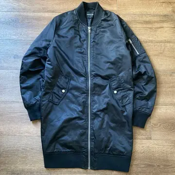 Members Only MA-1 타입 롱 기장 봄버 자켓 블랙 S