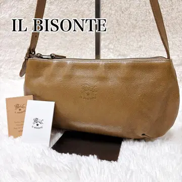 IL BISONTE 브라운 가죽 숄더백 원숄더 크로스